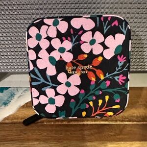 Kate Spade Black Floral jewelry box